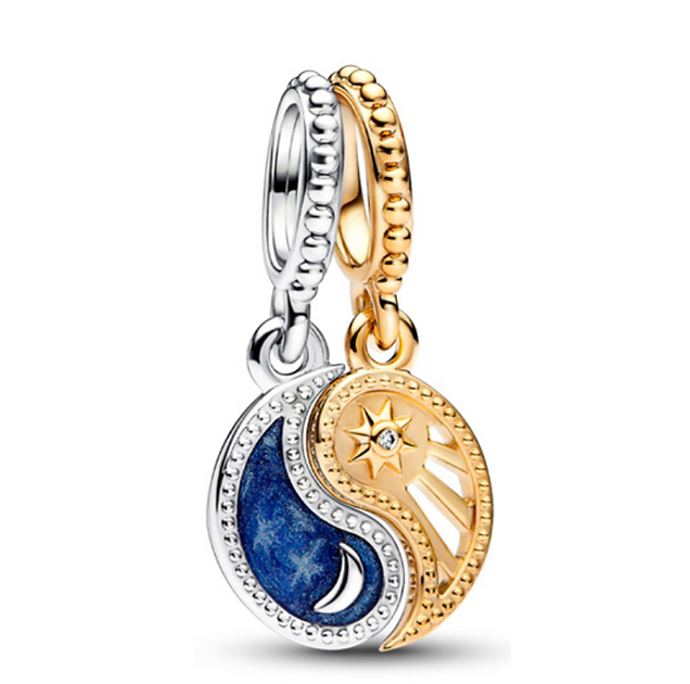 Two-Tone Splittable Sun and Moon Dangle