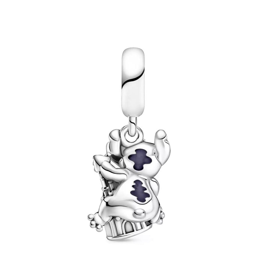 Stitch and Fantasyland Castle charm