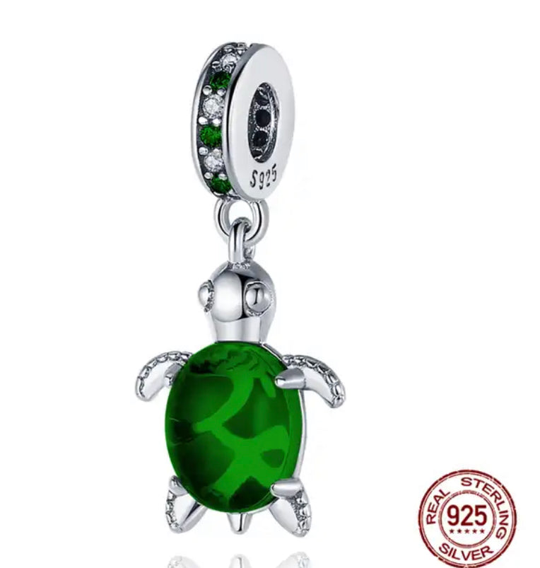 Murano Glass Sea Turtle Charm